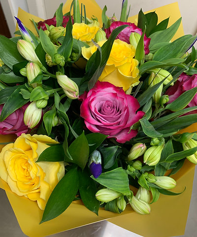 YELLOW & PURPLE BOUQUET