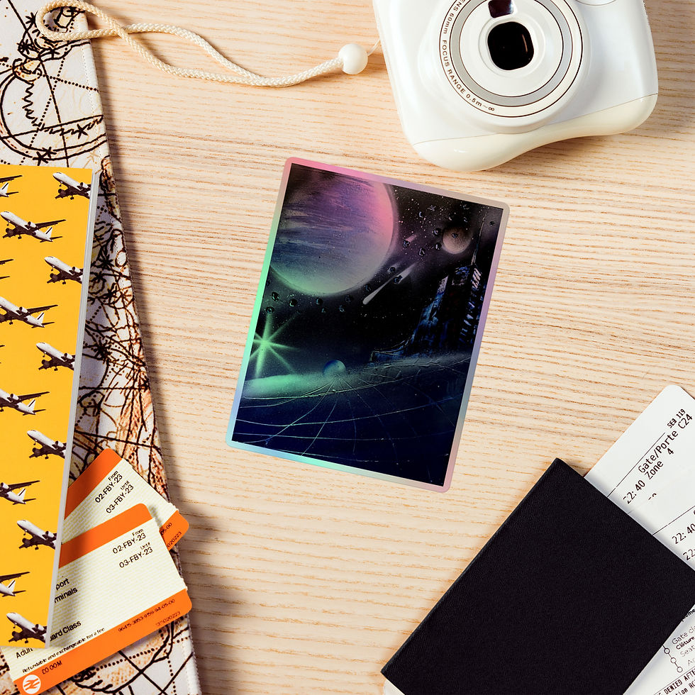Thumbnail: Acrylic Drift Original Artwork Holographic stickers
