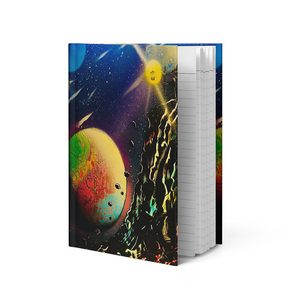 Thumbnail: AcrylicDrift Original Artwork Hardcover journal matte