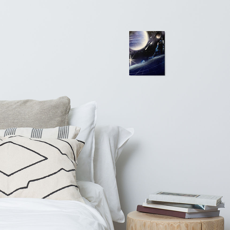 Thumbnail: AcrylicDrift Original  Artwork Metal prints