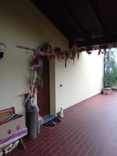 ingresso casa Francesca percorso simbolico tulle arancione matrimonio Dormelletto Il Fiorista di Mauro Barcellini
Francesca home entrance symbolic orange tulle path wedding Dormelletto Il Fiorista di Mauro Barcellini