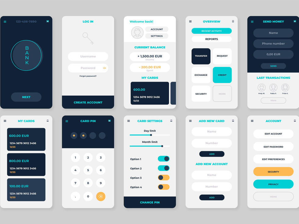 Mobile Banking App UI Design
