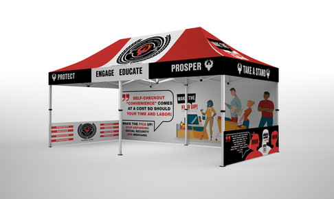 custom event tent design infographic-by I Am ART Agency