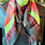 Thumbnail: Neon Pink and Green Silk Bold Statement Scarf