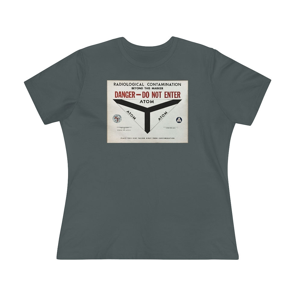 Thumbnail: Radiological Contamination CD Sign Women's Premium Tee