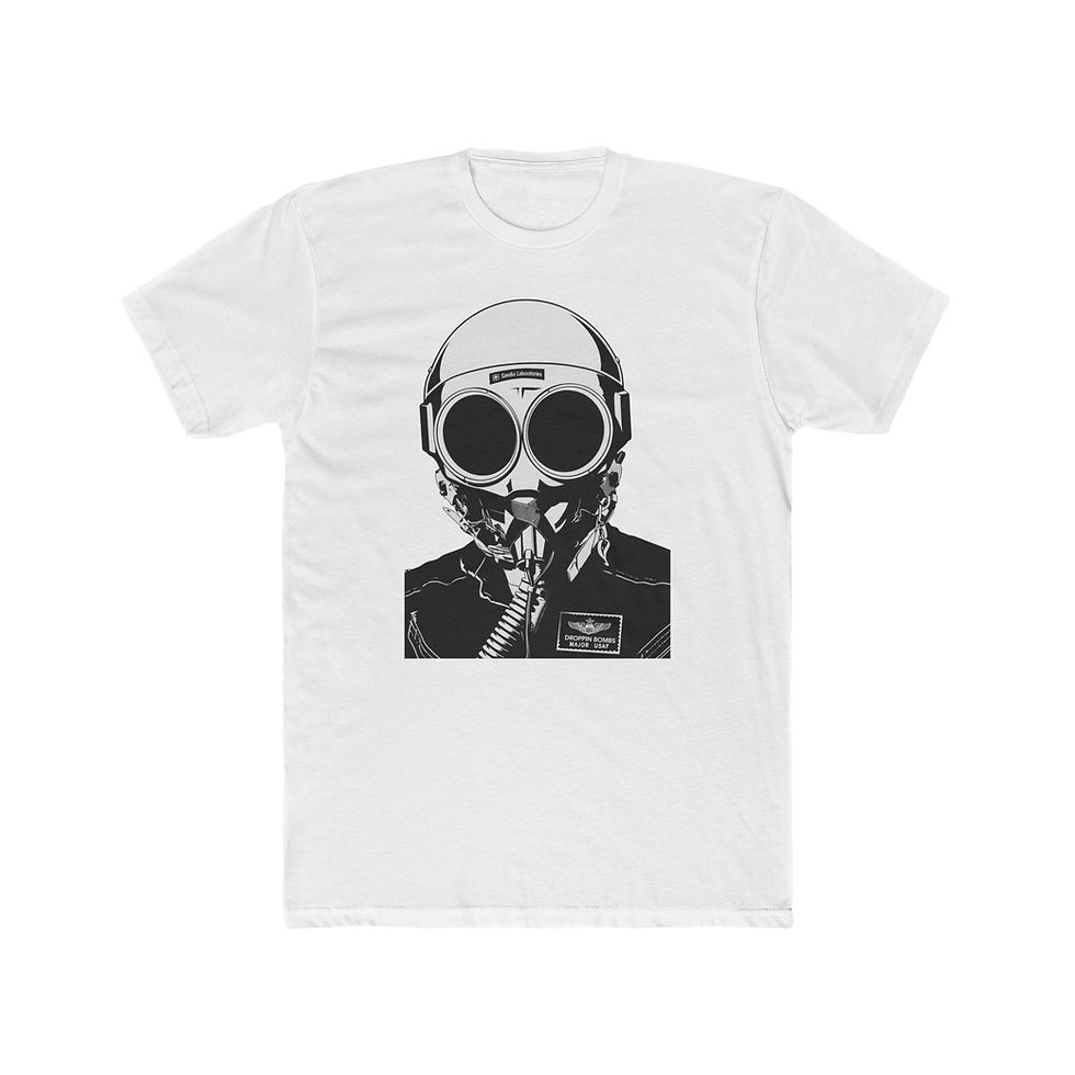 Thumbnail: Major Droppin Bombs Sandia Men's Cotton Crew Tee
