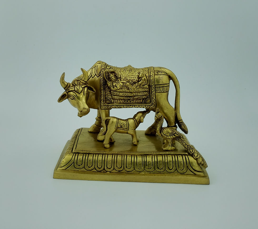 Brass Kamadhenu Idol