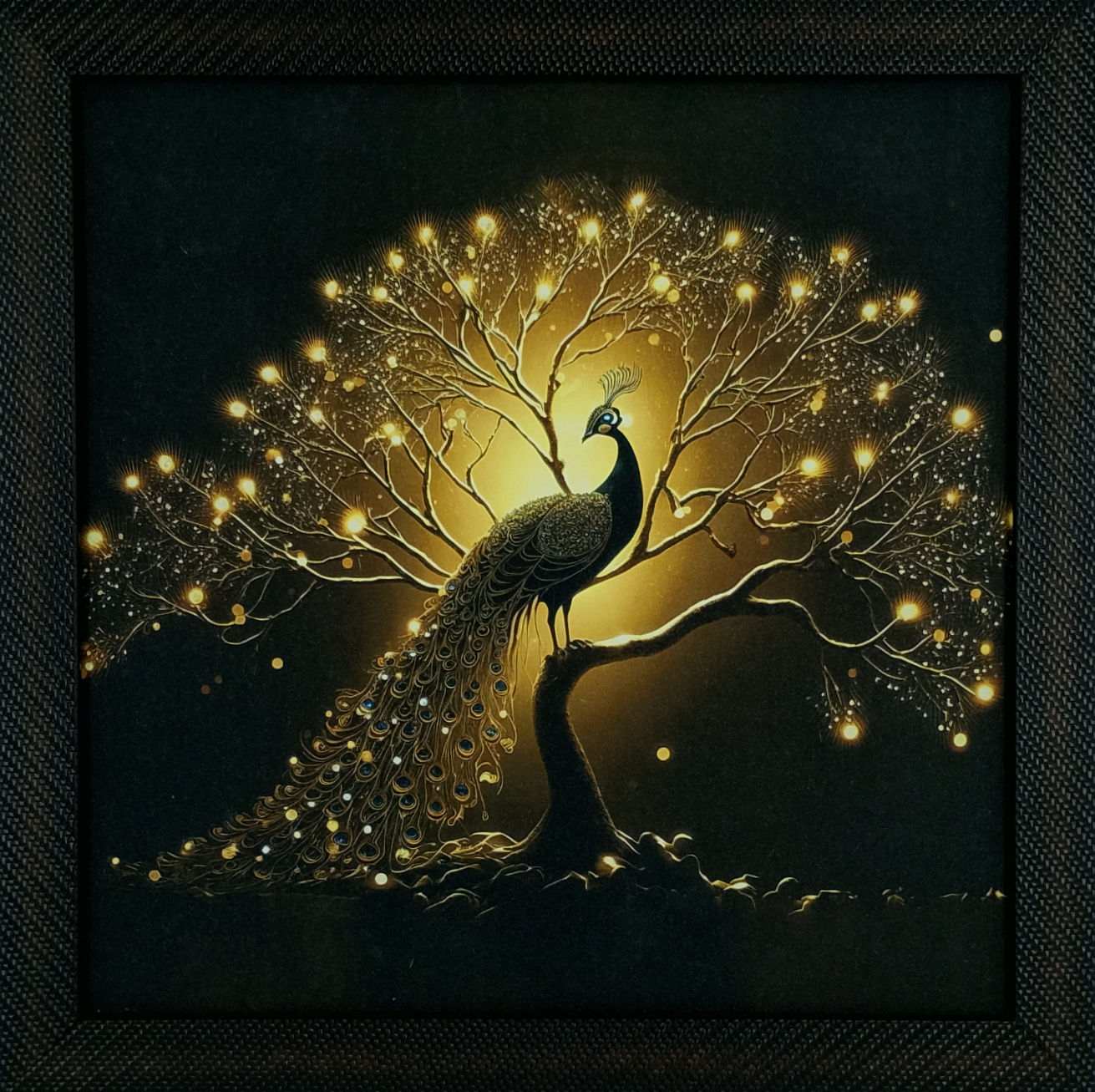 A Peacock frame