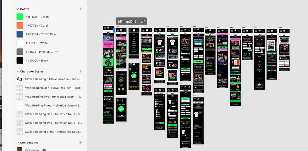 Sports Team Mockups of Mobile Screens 