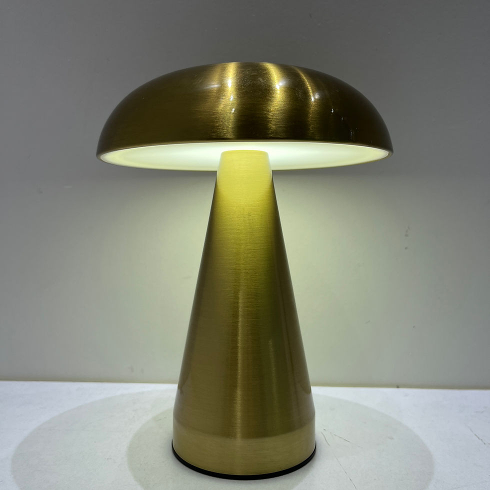 Thumbnail: HaloCone - Golden mushroom portable lamp