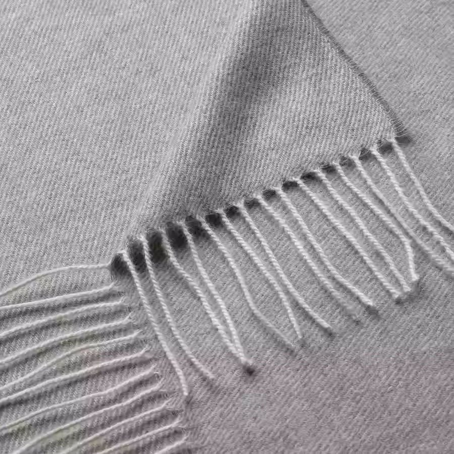 Thumbnail: Slate - Grey color throw with thin white stripes