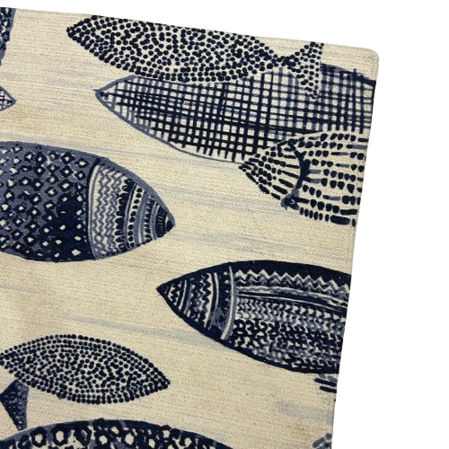 Thumbnail: Matsya - Textured fish motifs in earthy blue