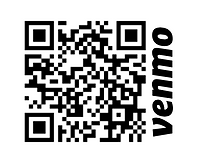 Venmo QR code for SJEC (with Venmo logo)