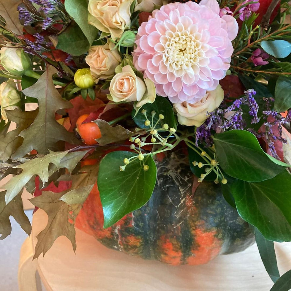 Atelier milieu de table d’automne avec Moments Fleurs