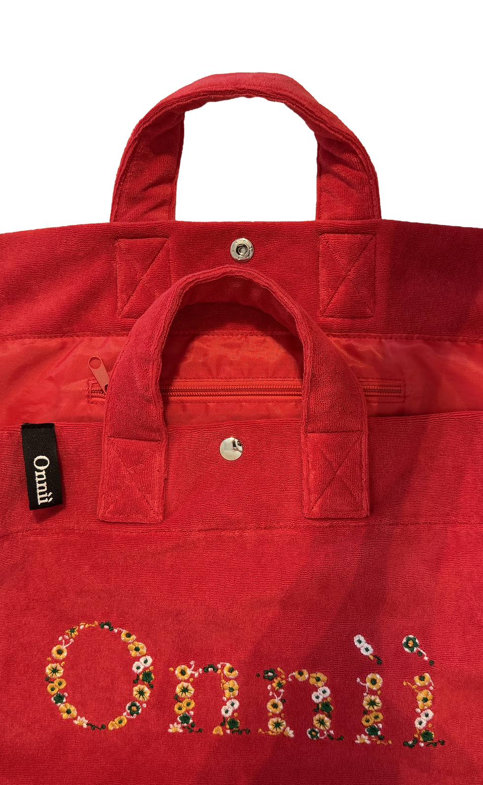 Miniatura: Bag Red Terry Cloth Flowers 