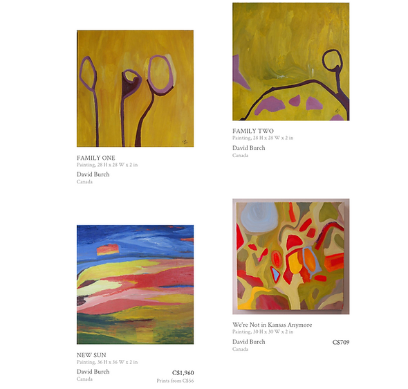 Sactchi Art Review and Feature of David Burch Paintings