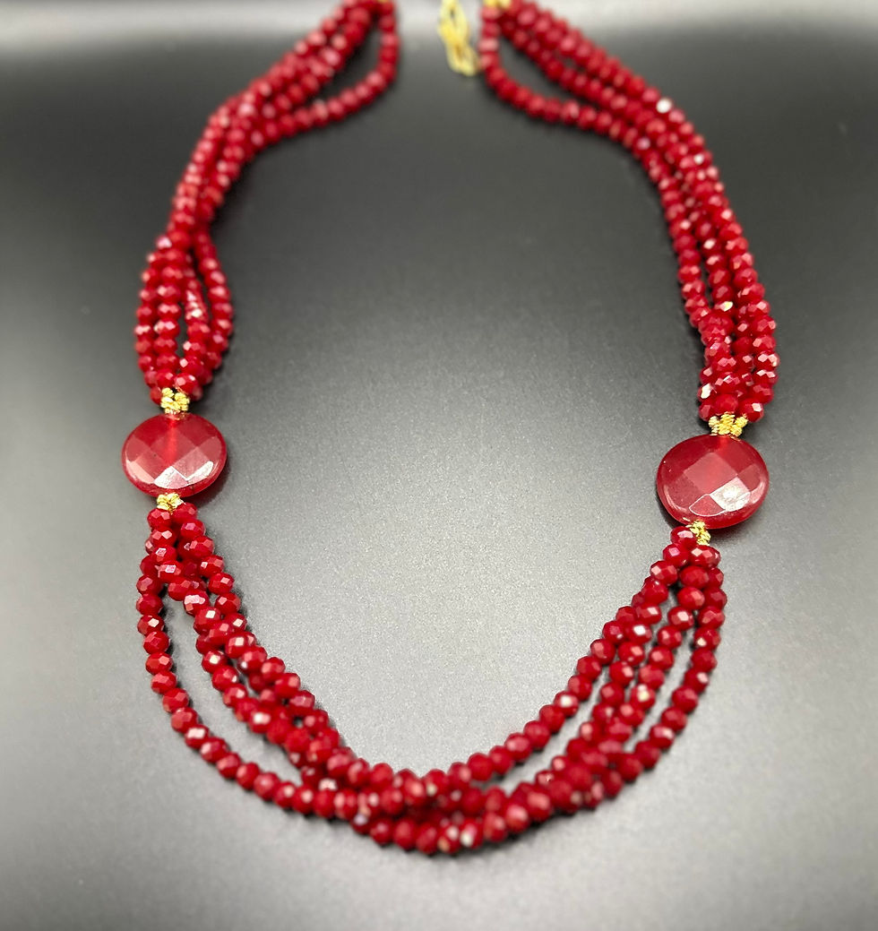 Crystal-Jade Stone Necklace