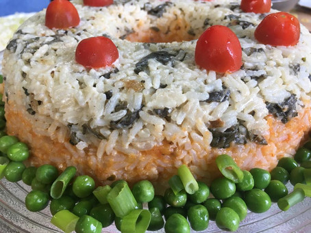 ARROZ COLORIDO E ENFORMADO