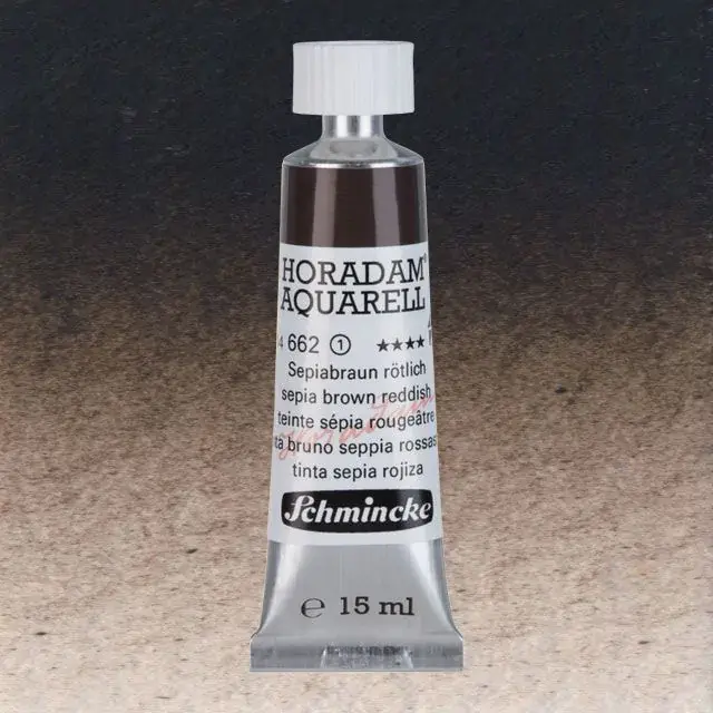 Schmincke horadam aquarell sepia brown reddish
