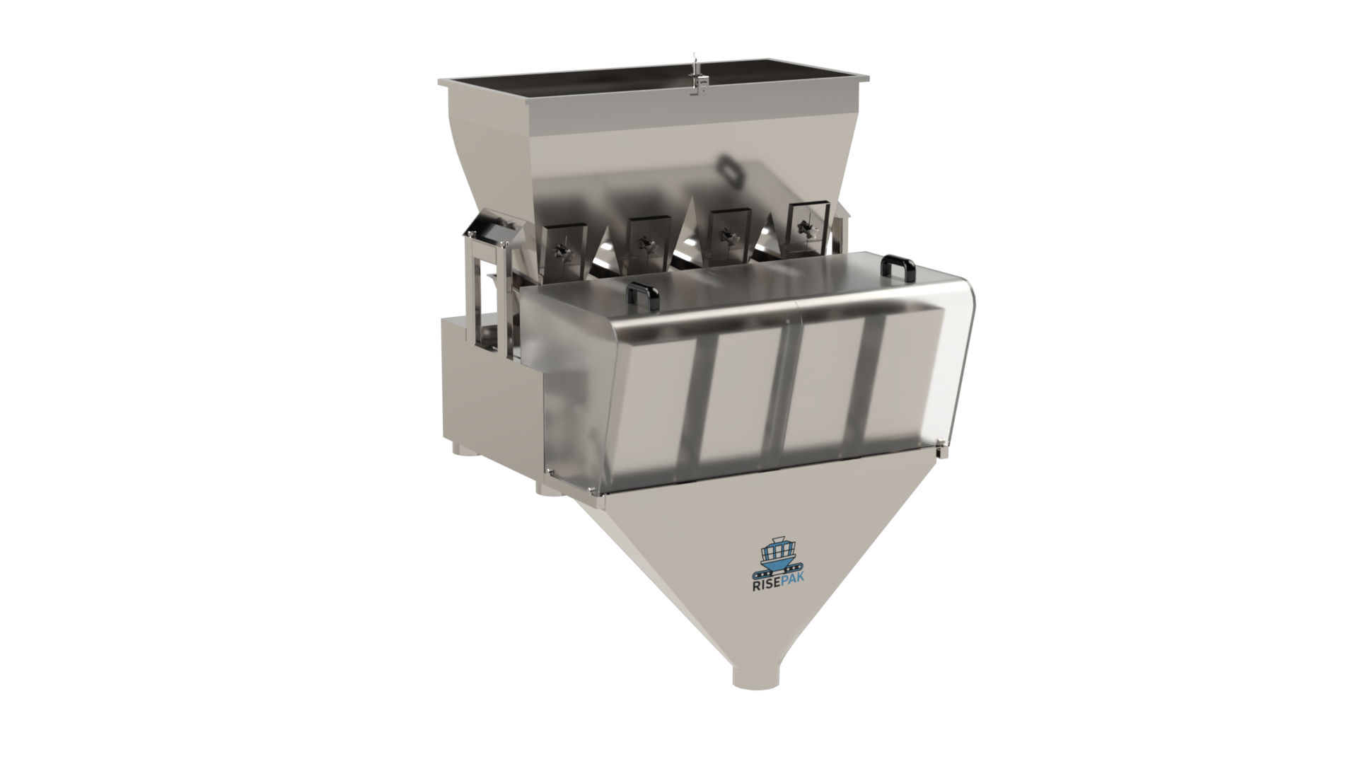 Linear weigher providing accurate and consistent product dosing for automated packaging lines.