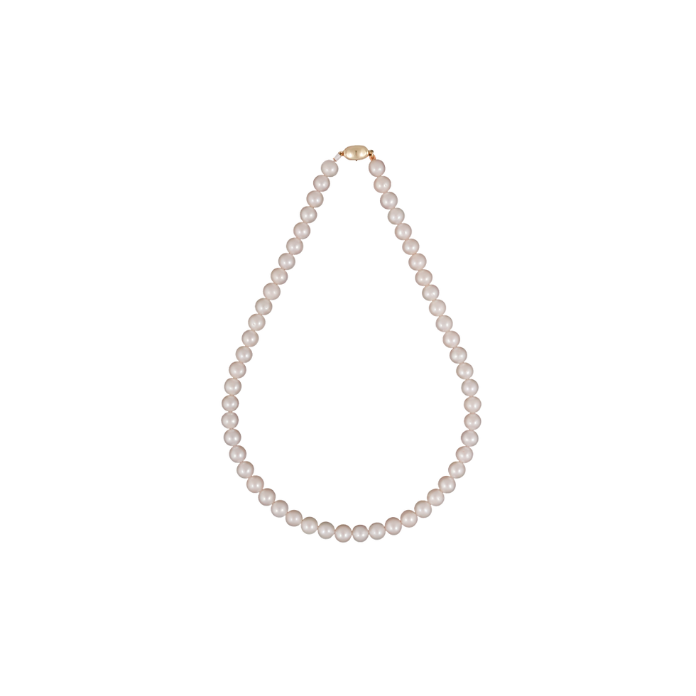 single strand large round freshwater pearl string