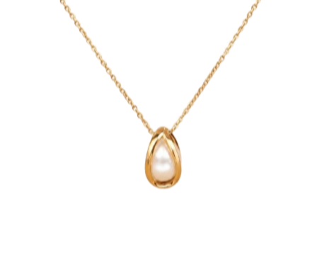GOLDEN TEARDROP PEARL PENDANT