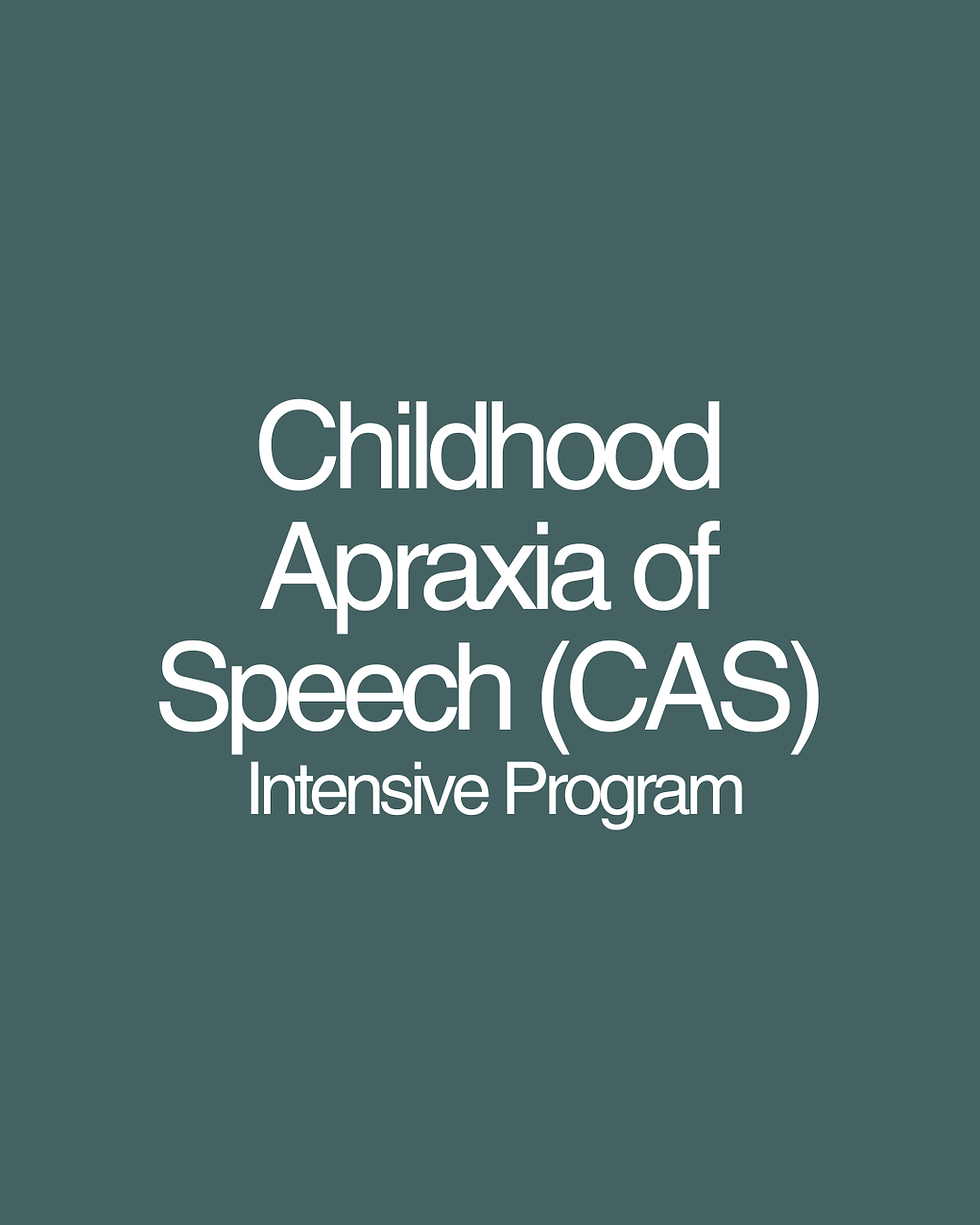 Childhood Apraxia of Speech (CAS) Intensive Program