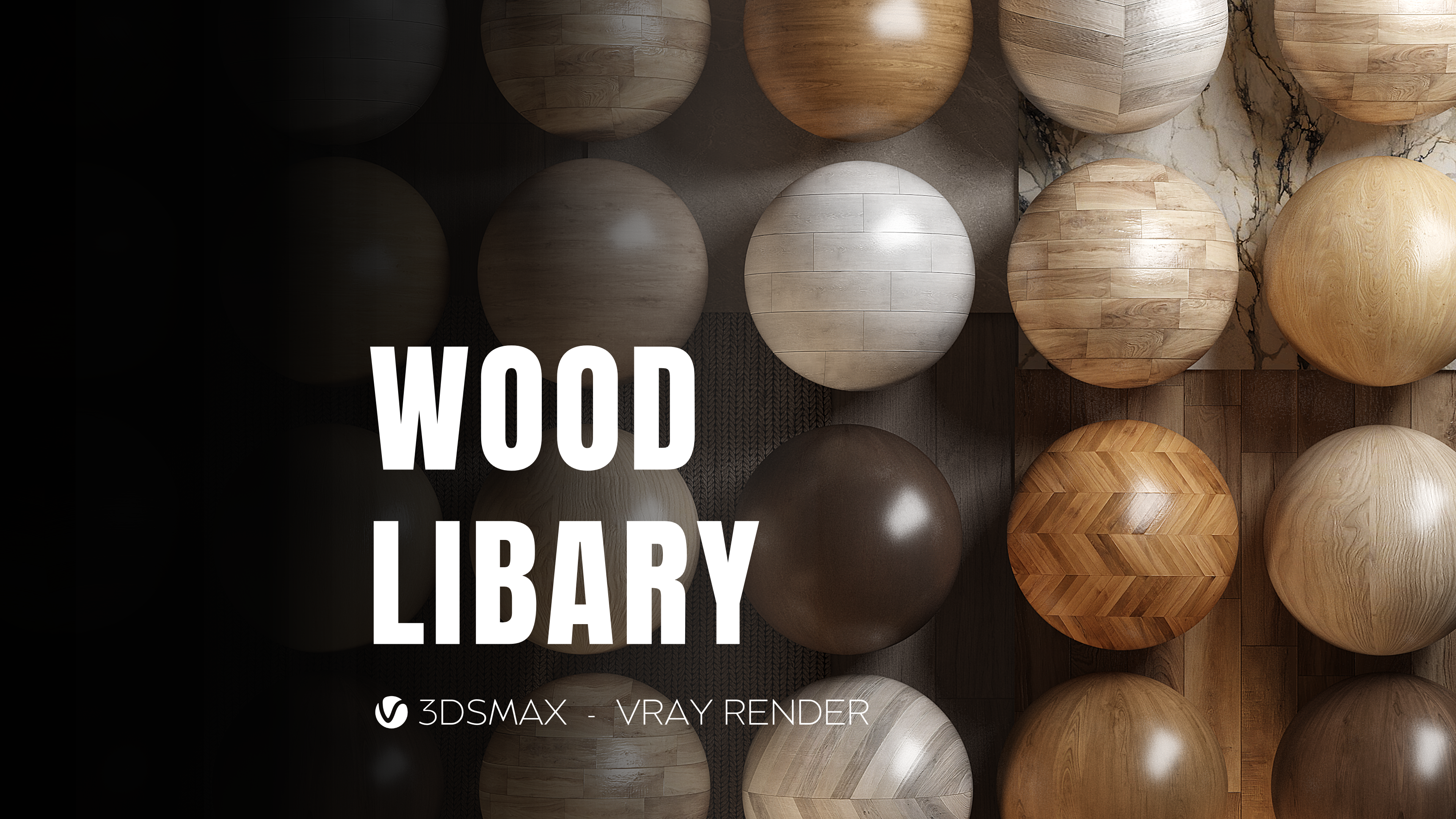 WOOD LIBRARY - SKETCHUP VRAY