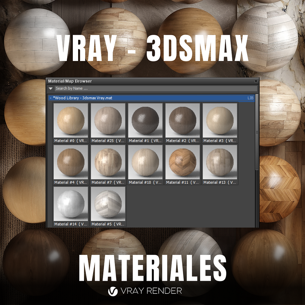 Miniatura: WOOD LIBRARY - SKETCHUP VRAY