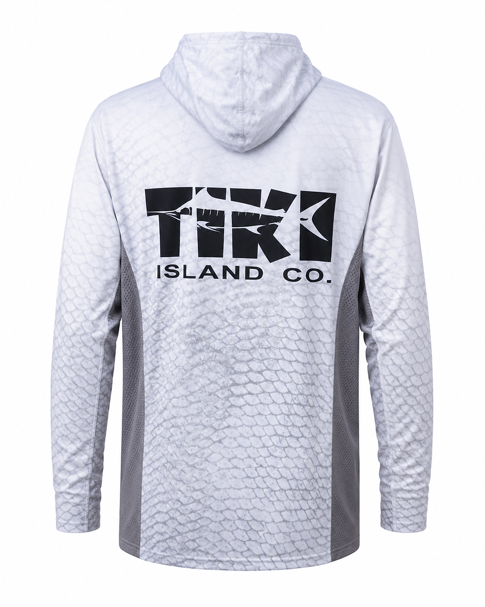 Thumbnail: Gray Tarpon Hooded Shirt
