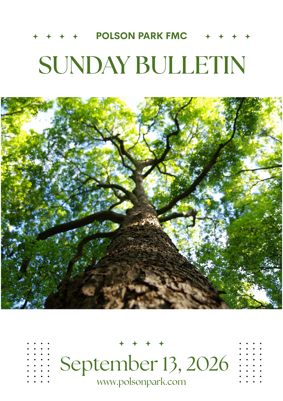 SEPT 13 - Sunday Bulletin