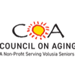 The logo for Council on Aging A Non-Profit Serving Volusia Seniors
