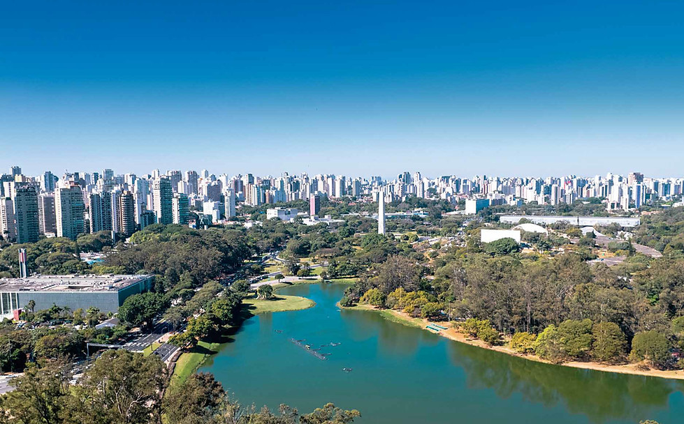 Vista aérea Moema Agami Park Residences Site Morelli Imóveis Eztec
