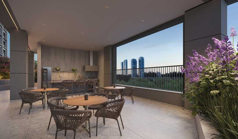 Churrasqueira – Perspectiva ilustrada
