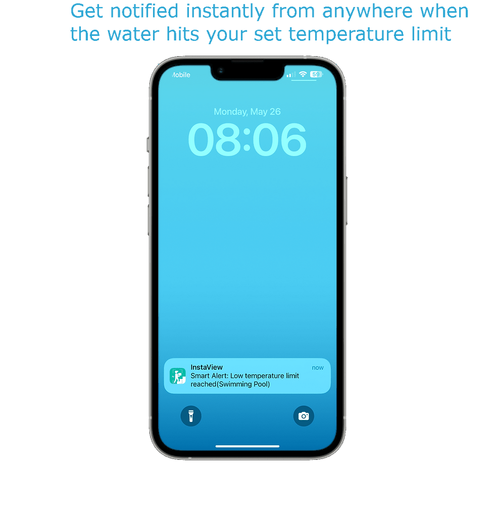 Thumbnail: InstaView Wi-Fi Pool Thermometer with gateway