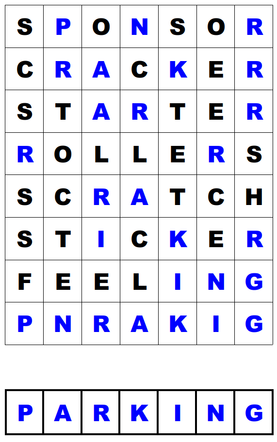 Trouver Un Mot De 7 Lettres Avec Les Lettres Suivantes 7 par 7 (Thème : Le Franglais) - Solution