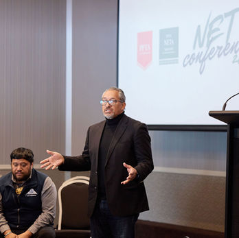 Speaker presenting at NET Conference