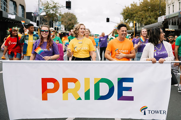 Tower employees in Pride parade