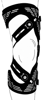 Painful osteoarthritis in the knee can be relieved with an unloading knee brace