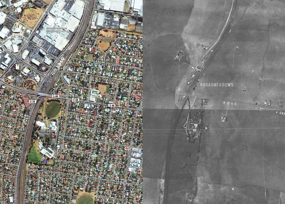 Broadmeadows then and now
