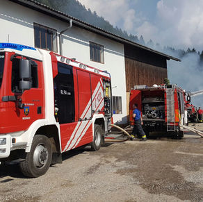 Wirtschaftsgebäudebrand am Kömmel Gde. Bleiburg