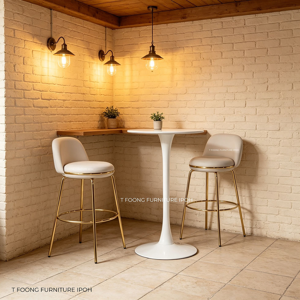 Thumbnail: Puffy Lucy Minimalist Cushion Bar Stool 