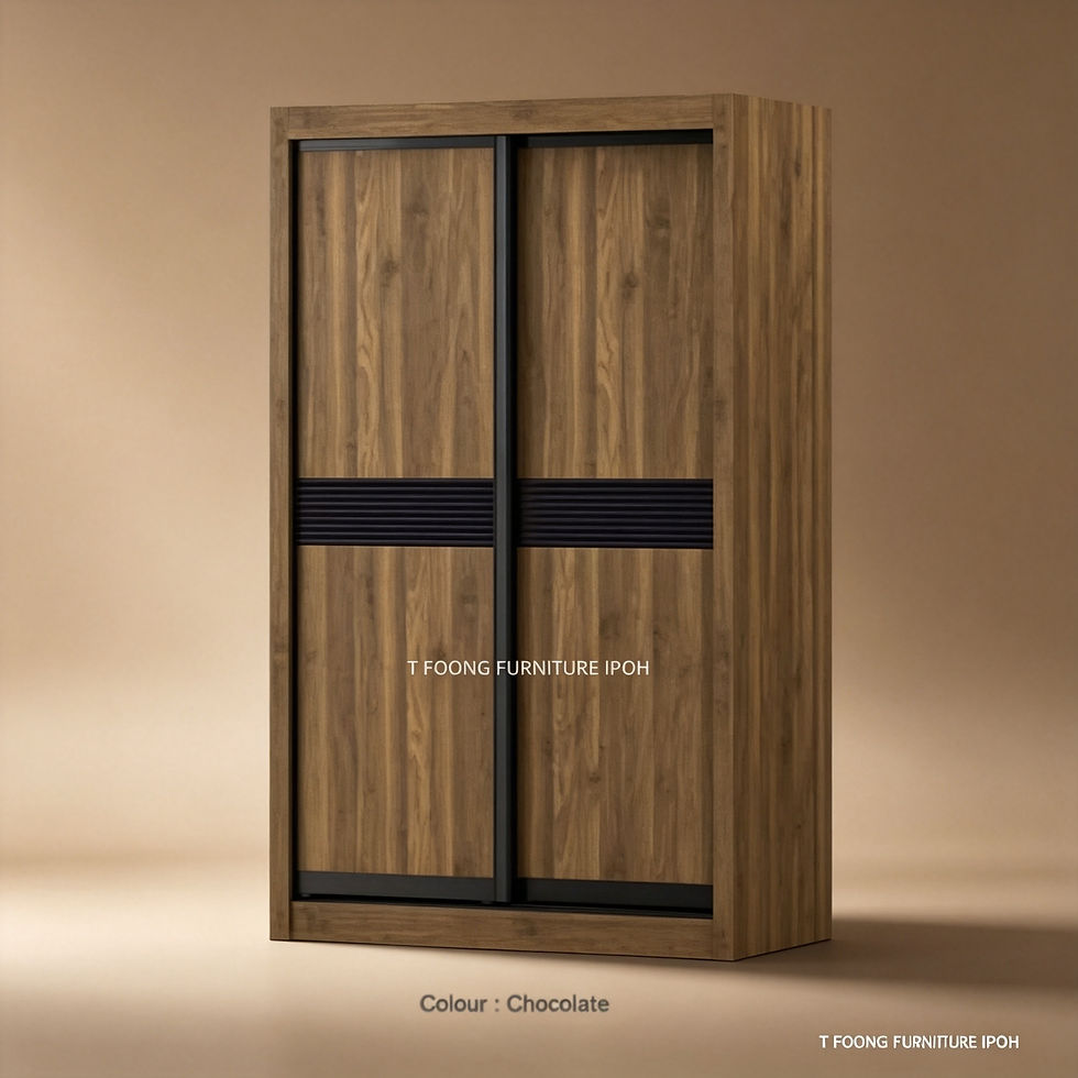 Thumbnail: Premium 4x6.5 Feet Melamine Sliding Door Wardrobe (2 Color Options)