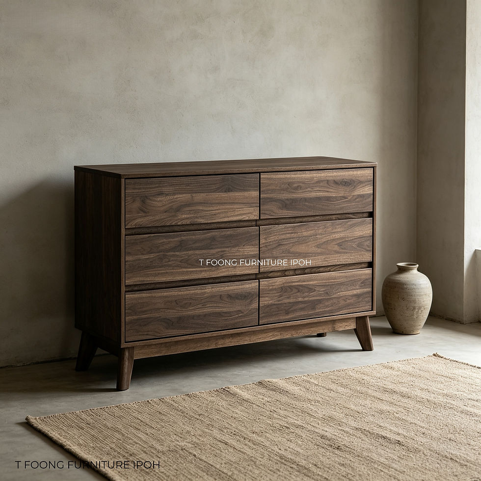 Thumbnail: Oslo Wide Natural Oak Dresser – 6-Drawer Double Chest Drawer