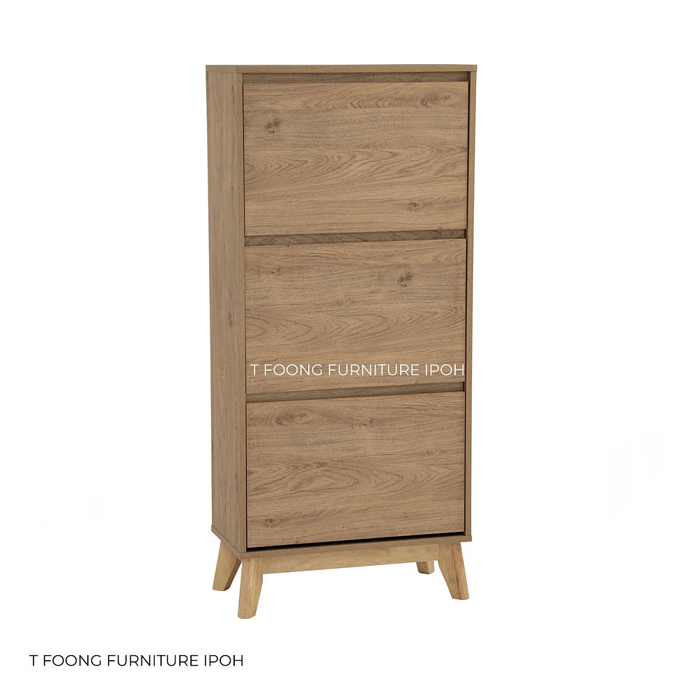 Thumbnail: Oslo Super Thin 3-Compartment Shoe Cabinet