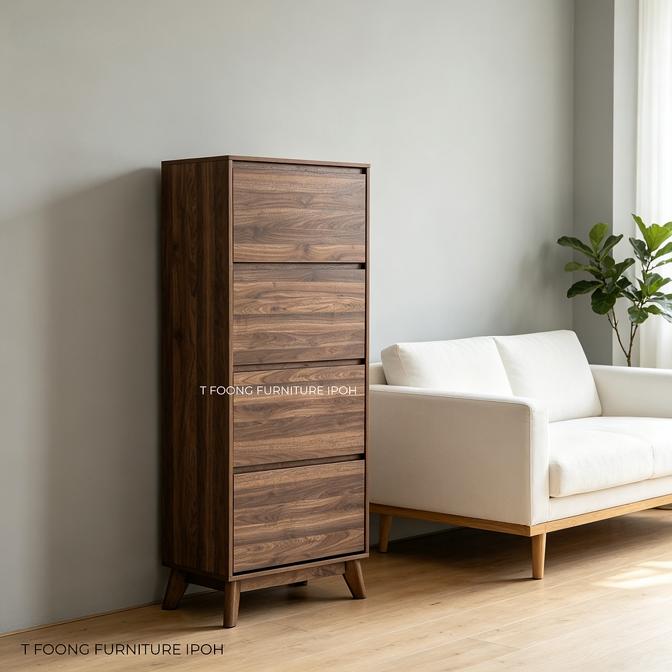 Oslo Super Thin 4-Compartment Shoe Cabinet