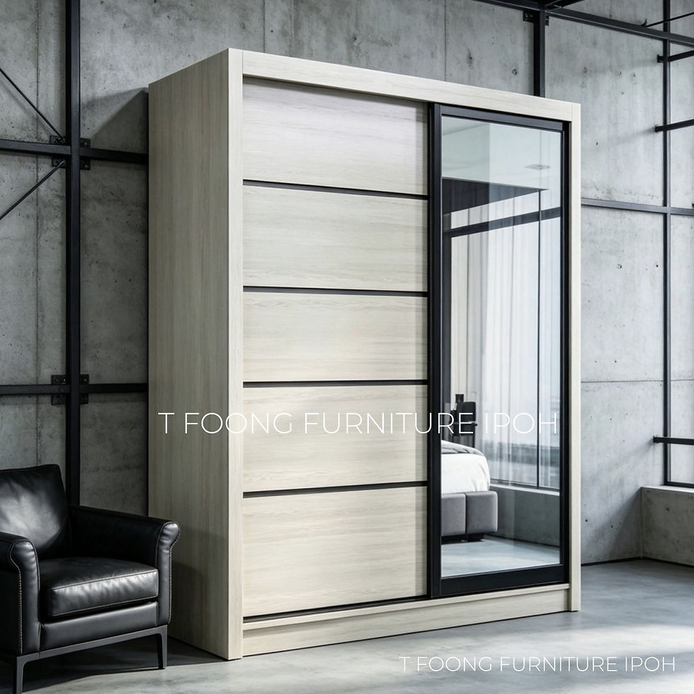 Thumbnail: 6x4 Feet Sliding Door Wardrobe (Multiple Door Designs & 2 Color Options)