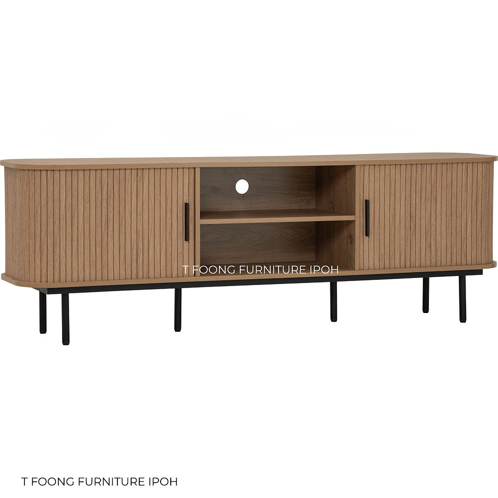 Thumbnail: Sumi 1.8m Curved Fluted TV Cabinet