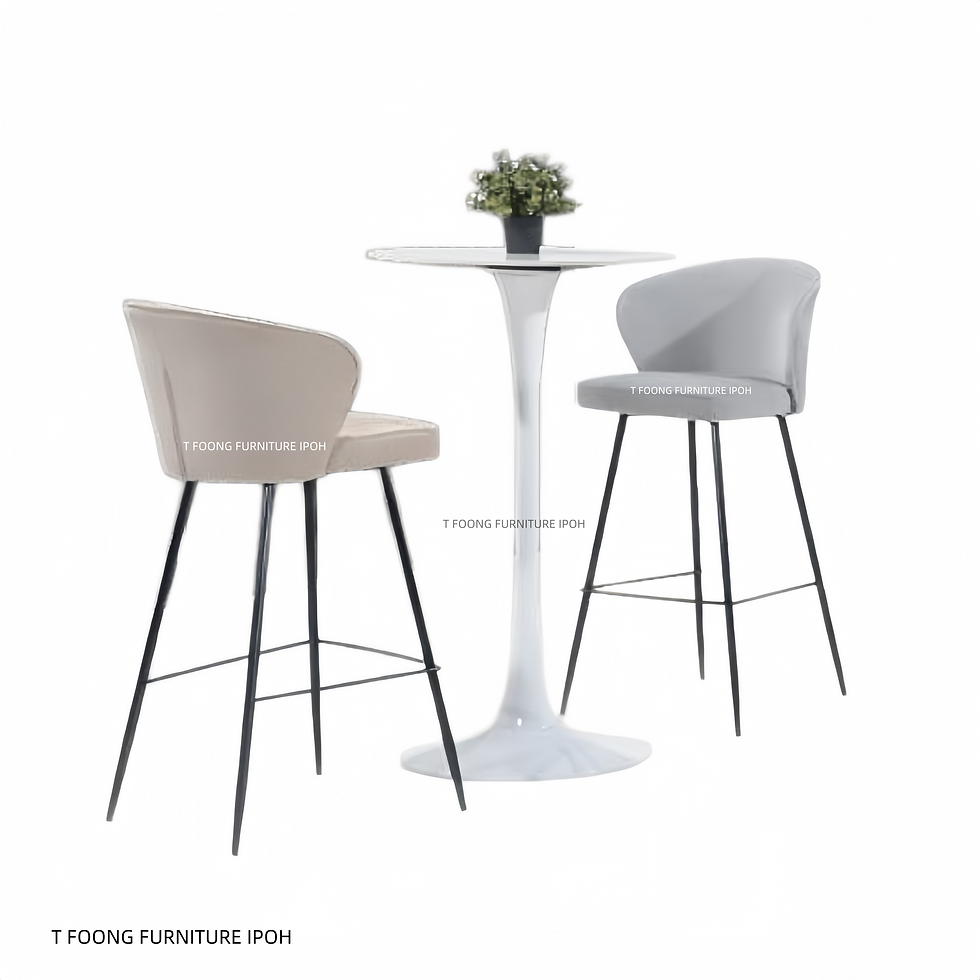 Thumbnail: Nordic Tulip Fabric Bar Stool / Island Stool