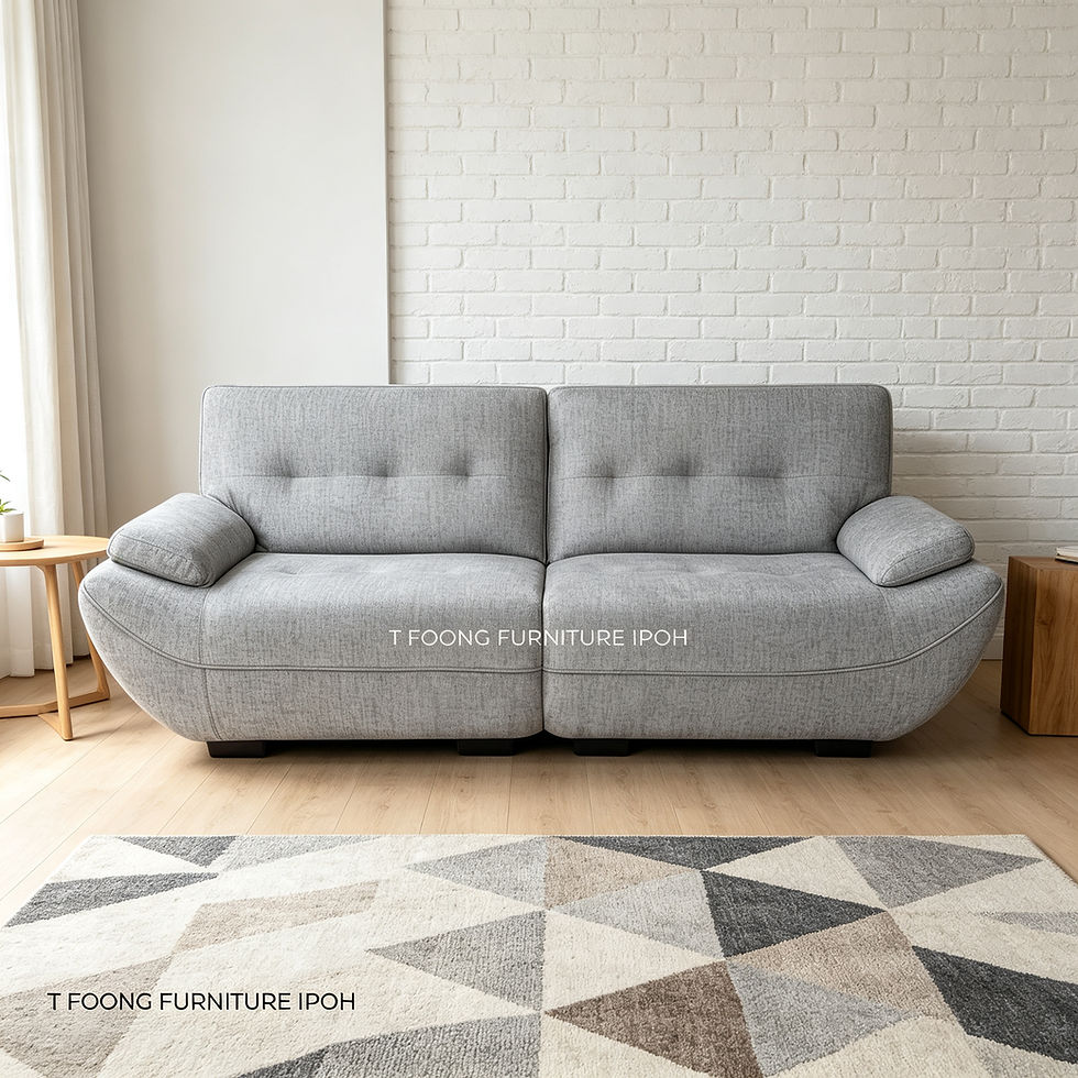 Thumbnail: Cloudia Custom Contour Sofa in grey fabric